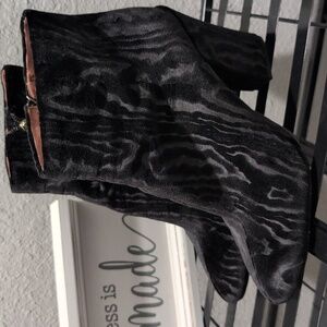 Louise et Cie Black Patterned Ankle Boots